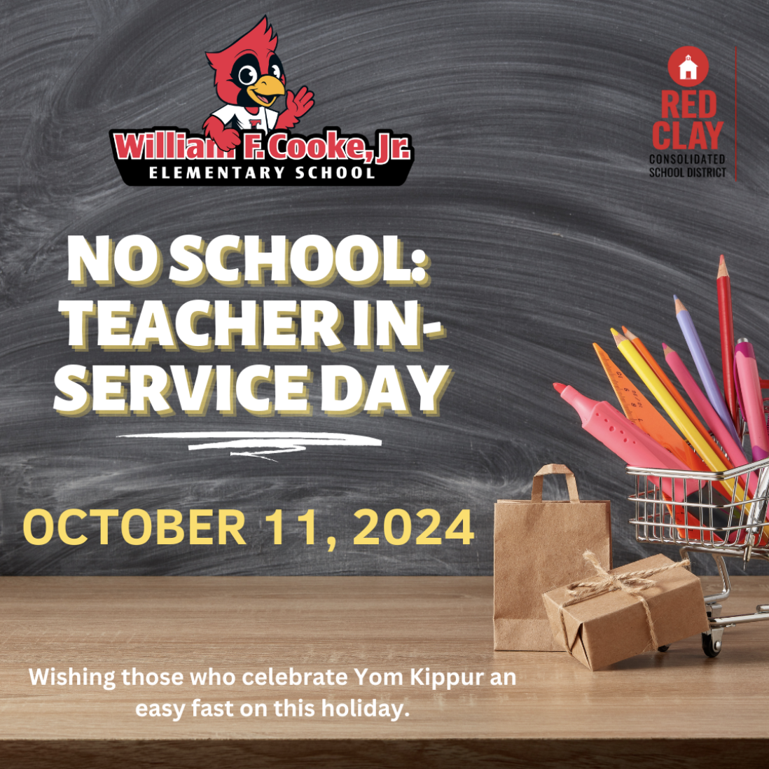  October 11th: No School
